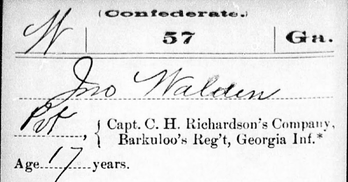 Southern Graves Redux: "Anxious Father Waits Days for News of His Son, Pvt. John Clayton Walden (b. 1846)" >> ow.ly/Z0wI50GkWLy << He was son of John M. &amp; Elizabeth Walden. In 1862, at just over 16 years of age, young John was mustered into Co. E, 57th Regt, GA Vol. Inf.