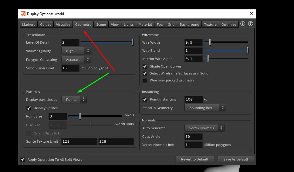 volodXYZ's tweet photo. #Houdini 19's viewport can display particles/points as Lit Spheres.

Press D in the Viewport -> go to Geometry -> Display Particles as:

#houdiniTips https://t.co/7kNxncNr0y