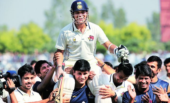 Sachin_rt_200's tweet photo. #OnthisDay in 2013 Sachin played his last ranaji match 😍 against Haryana .. scored 79* #MissYouSachin 😥 https://t.co/nqJXw8MBSD