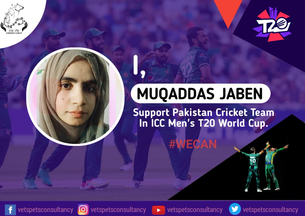 Petsconsultancy's tweet photo. Working is passion but supporting the community is what creates an Action.

Vets Pets Consultancy celebrates the winning of Pakistan with you all. Yes! We are here to show our support for our cricket team.

Together Towards Innovation.

#wecan #vetspetsconsultancy #vetspets https://t.co/IcZjo9uTcX