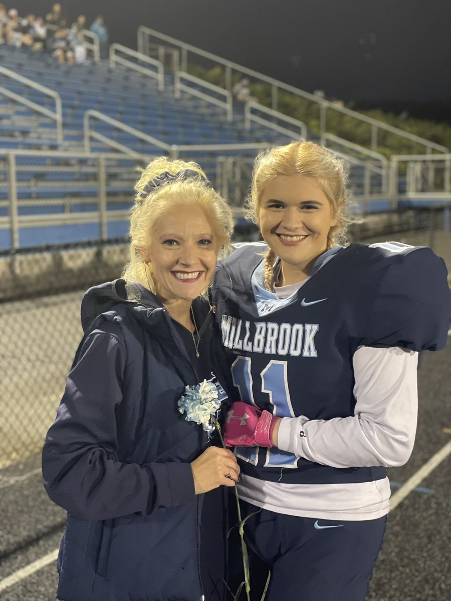 The last Friday Night Lights at Millbrook for this girl #proudmom #classof2022 @MillbrookFB