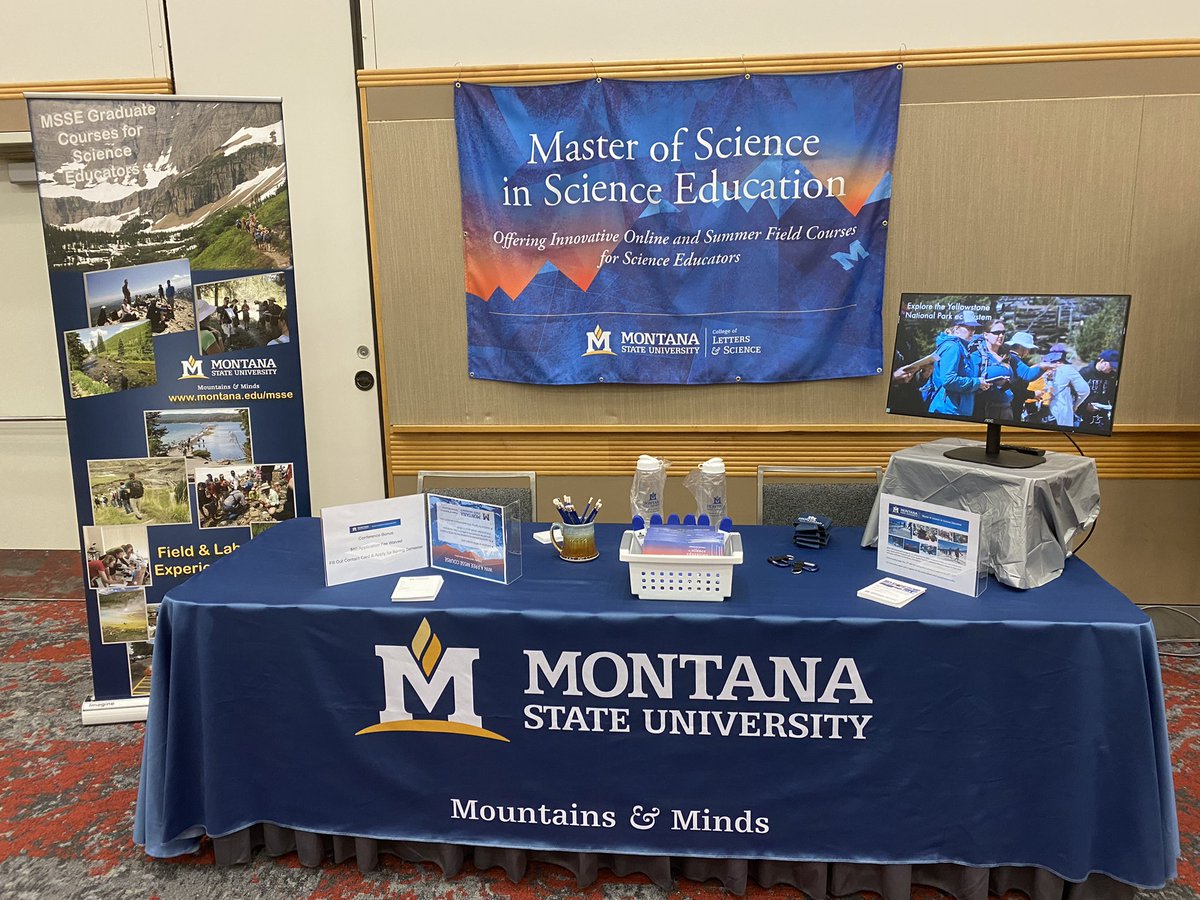 cjmogan's tweet photo. MSSE is at the Portland NSTA conference. Conference bonus: *application fee waived. *once accepted you’ll be entered in a raffle for a free course @NSTA @MSSEatMSU https://t.co/Yy4U3hbJdV