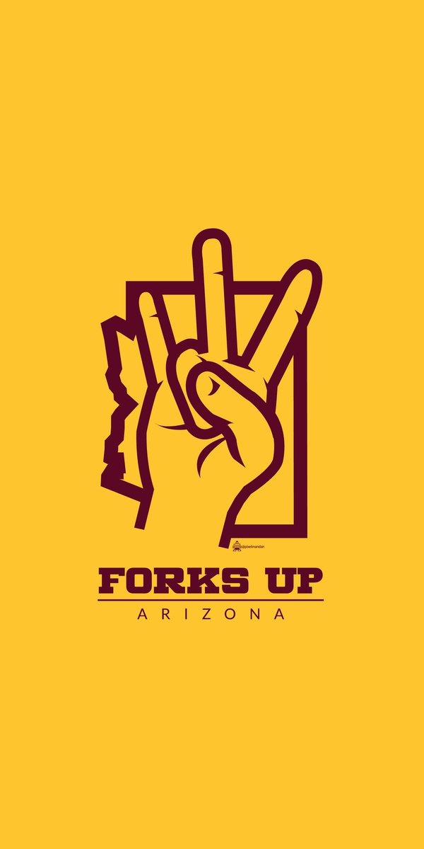 pixelmandan's tweet photo. Let's hear it #SunDevils! Beat the Cougars! Where are you from or living now? #ForksUpRollCall #ASU https://t.co/87jkYXrvKh