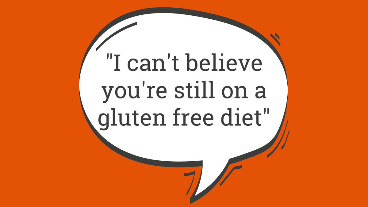How often do people say this to you: "I can't believe you're still on a gluten free diet"? 

Coeliac disease is a lifelong autoimmune disease caused by a reaction to gluten and the only treatment is a strict gluten free diet for life.

#CoeliacDisease #GlutenFree