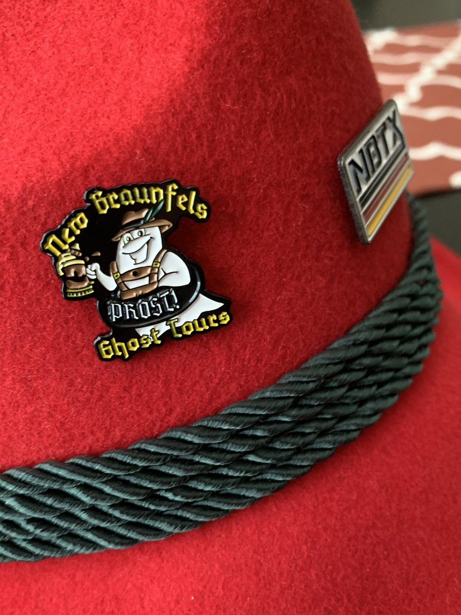 NBghosttours's tweet photo. Aren’t these Prost Ghost pins the cutest? Get yours for $10. Just in time for @Wurstfest #prost https://t.co/exMjwsGRwy