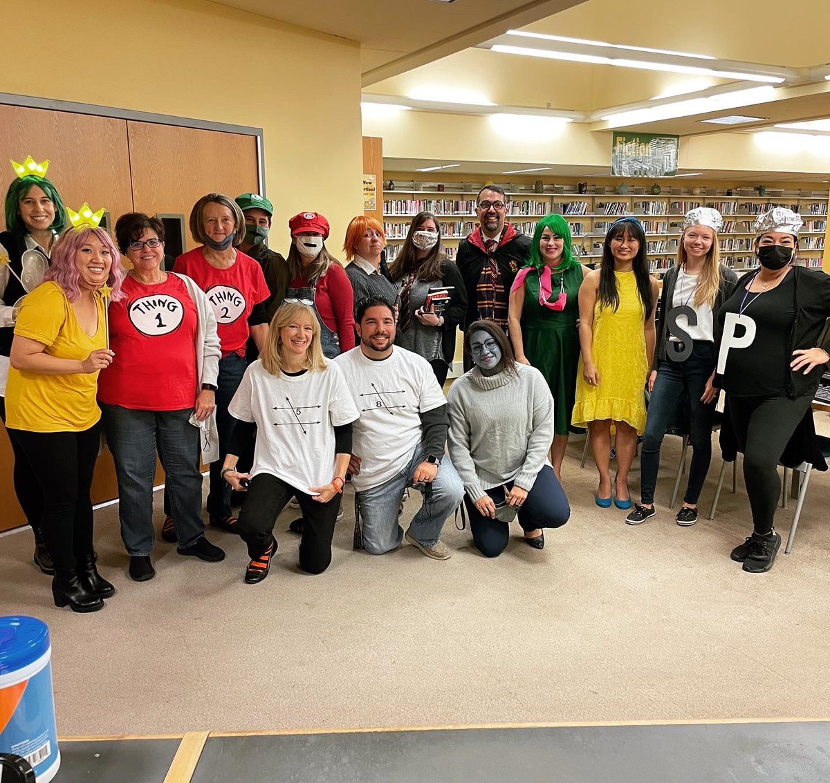 Our Famous Pairs and Trios theme was a hit at JPS! 🎃👻⚡️ I got called ED Sheeran a few times but most Ss got it! 😅