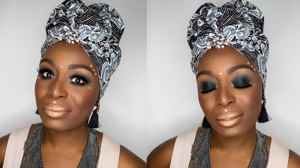 msabeinspired's tweet photo. Ankara Inspired Makeup Look - Black &amp; Grey | Look #9 https://t.co/oBwTNqUKhc via @YouTube 
This is Look #9 of my Ankara Inspired Makeup series and the colour palette is black and grey. Love it! #ankarainspiredmakeup #ankara #afrocentricity #blackpanthermakeup #wakandaforever https://t.co/2qOvbc953C