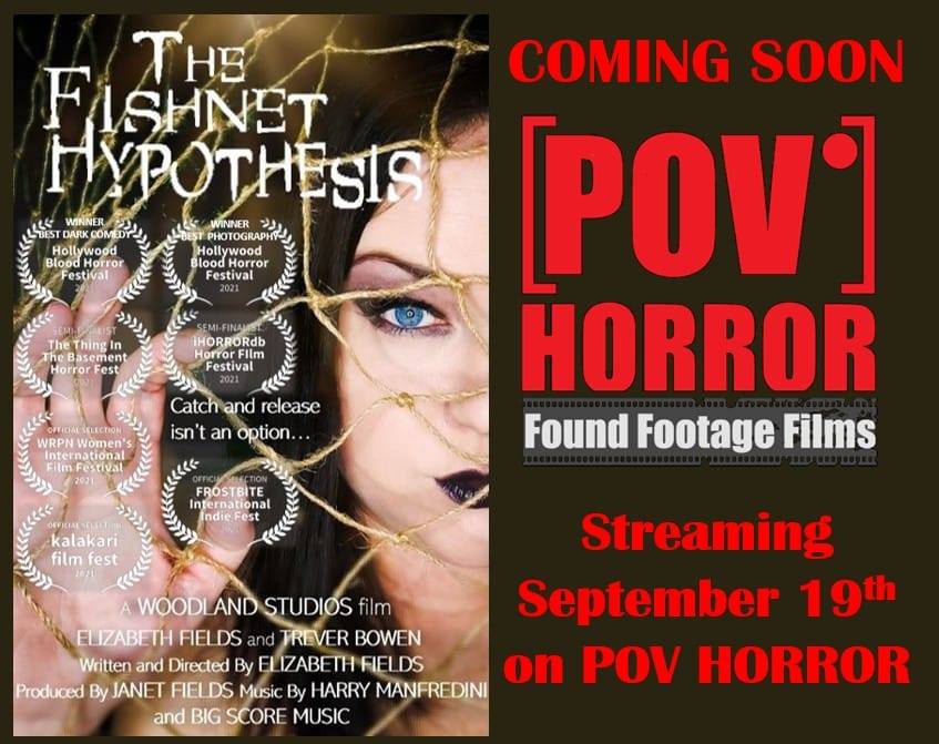 TeamLizFields's tweet photo. THE FISHNET HYPOTHESIS has been selected for in the Thrills and Chills Film Awards. Thank you to all the wonderful people at Thrills and Chills Film Awards for this honor. Streaming at https://t.co/yXphSFENCs   Coming to Amazon Prime next week. #womeninhorror #fortheloveofhorror https://t.co/NNIHcgpWS3
