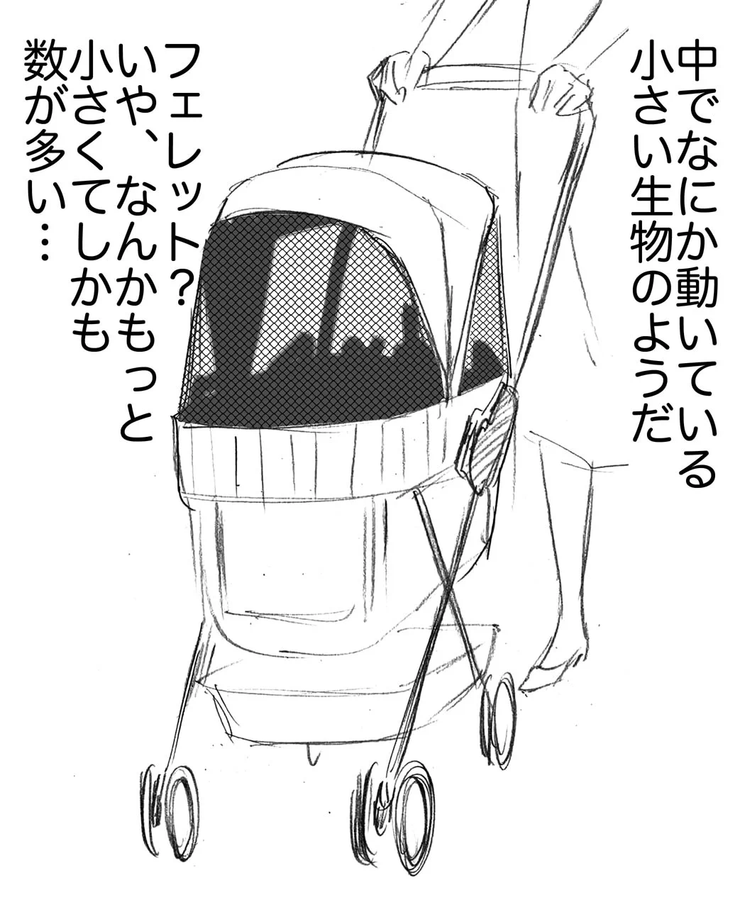 上品な女性がベビーカーを押していると思ったら？ペット用カートだった！