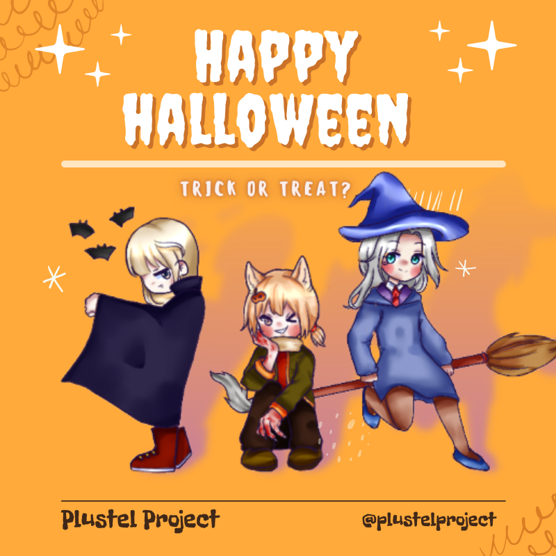 plustelproject's tweet photo. ===== 🎉🧛🧙‍♀️🐺🎉=====
🎀✨สวีดัด สวัสดีจ้าาาา แฮปปี้ฮาโลวีนนน้าทุกคนน✨🎀
      ↳ไหนๆ เนื่องในเทศกาลปล่อยยผรี๊~~👻🍬 
ขอฝากลูกๆในค่ายเรานะคะ 
     "TRICK OR TREAT?"
==== tags ====
#plustelv #VtuberTH  #Vtuber https://t.co/vW38zfj494