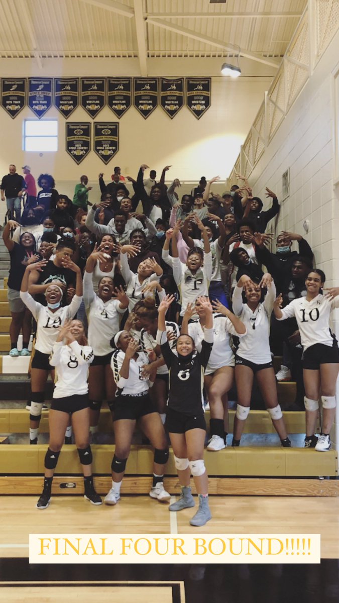 MsConley3's tweet photo. THE FCHS volleyball team is en route to the GHSA AAAA State Semifinals against Marist! The game starts at 4 PM at Lakepoint! 🐅🐅🐅🐅 https://t.co/sGB4b69Icv