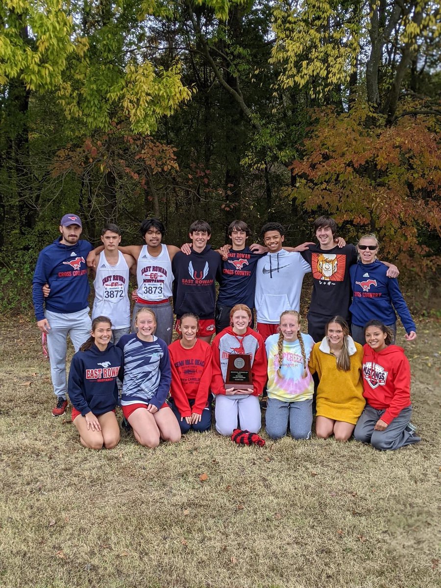 NerminHodi1's tweet photo. Boys(4th) and Girls (2nd) punch their ticket 🎟 to the state championships 🏆. It’s a great day to be a Mustang!! @EastRowanHS  @mikelondonpost3 https://t.co/gZgMW6ZCHU
