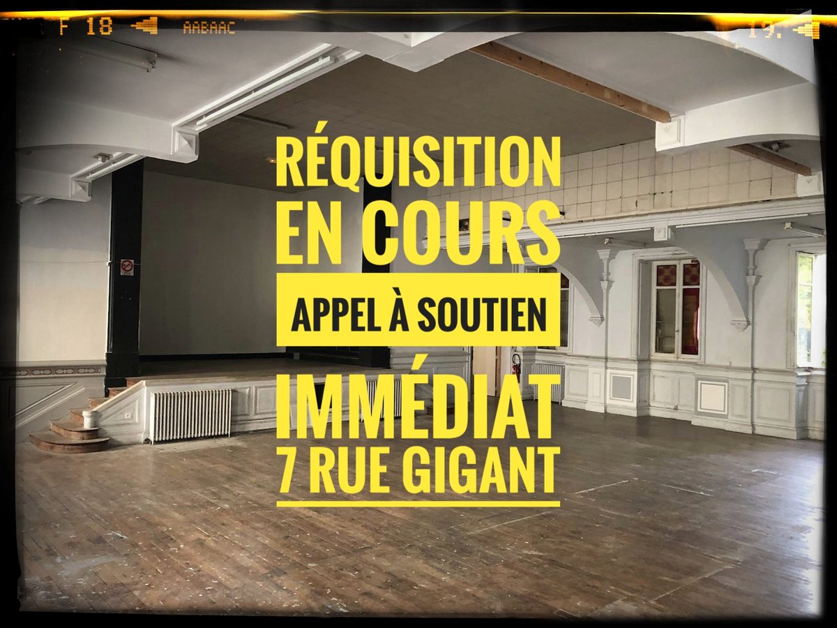 📢 RÉQUISITION EN COURS - BESOIN DE SOUTIEN 📢

👍🏿👍🏽👍🏻 Occupation en cours du bâtiment vide de l'édit de Nantes 7, rue de Gigant à Nantes.

👉👉👉 Cordonnées GPS :
47,2144251, -1,5681076

#CollectifRéquisitionNantes