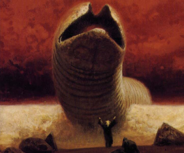 Sandworm (Heretics of Dune cover, 1984)A close cousin to Lynch's sandw...