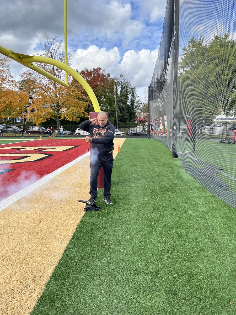 GoFords's tweet photo. Coach Sko fires the cannon! #LetSko https://t.co/H46MYa9x8T