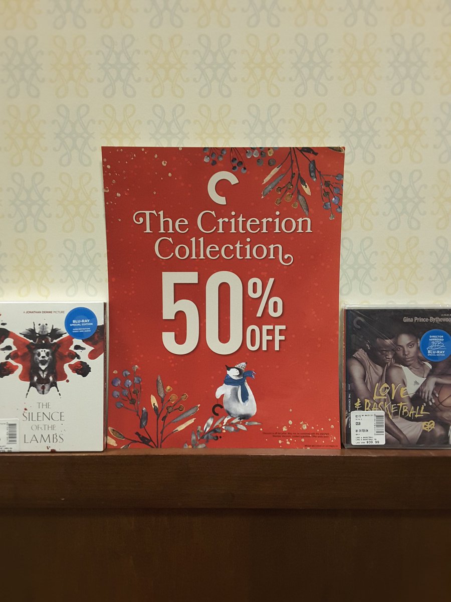 The #CriterionCollection is back on sale! For a limited time only, get classic films for 50% off!!! Hurry in and shop for your favorites! #barnesandnoble #criterion #fiftypercentoff #onsalenow #classicfilms #bluray #boston #BNBosPru #silenceofthelambs