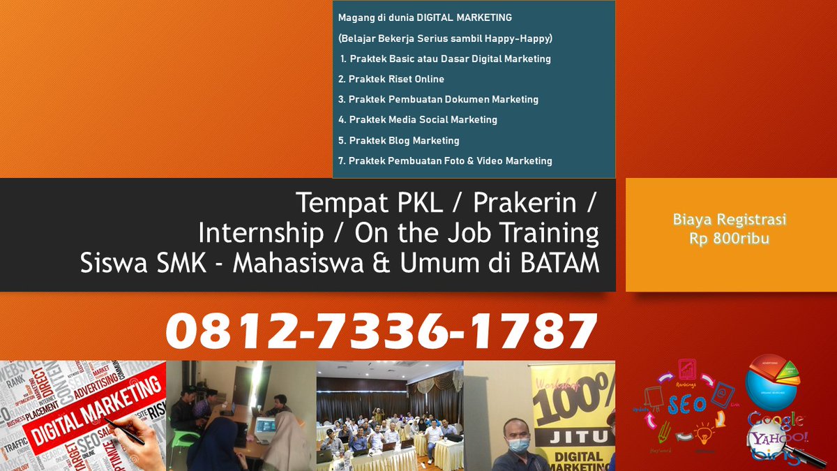 0812-7336-1787 TOP INFO Tempat PKL / Magang / Prakerin / Internship / On the Job Training SMK &amp; Mahasiswa BATAM 

batamproperty.blogspot.com/2011/02/specia…

#FrenchOpen2021, #Deddy, #JusticeForGilang,  #Batam, #tempatpklyangbagus, #tempatmagang, #Prakerin, #PKL, #internship, #psg, #ojt, #tiban