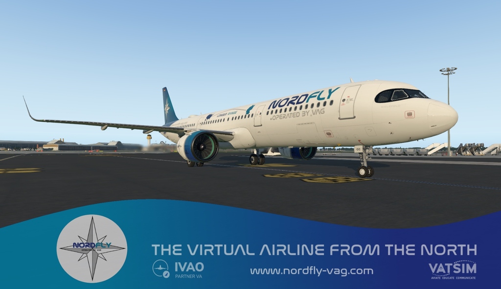 Nordflyvag's tweet image. Wusstet ihr, dass wir drei Flugzeuge - vom Typ Airbus A321Neo - mit einer kleinen Sonderlackierung besitzen?
#IVAO #virtualairline #IVAOGermany #vatsim #p3d #p3dv5 #xplane #msfs2020 #fsx #p3dv4 #NordFly