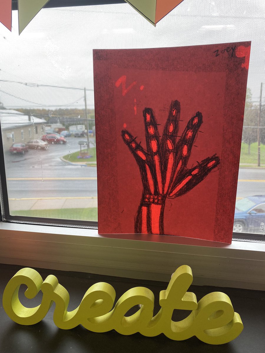 Thank you <a href="/MysterySci/">Mystery Science</a> for a fun “Halloween”ish STEM activity! We loved making our hand skeletons. Yesterday was all about spooky things, including bats&amp;spiders. We used physics to hang bats upside down (not pictured), and started our jumping spiders. #JTLearns