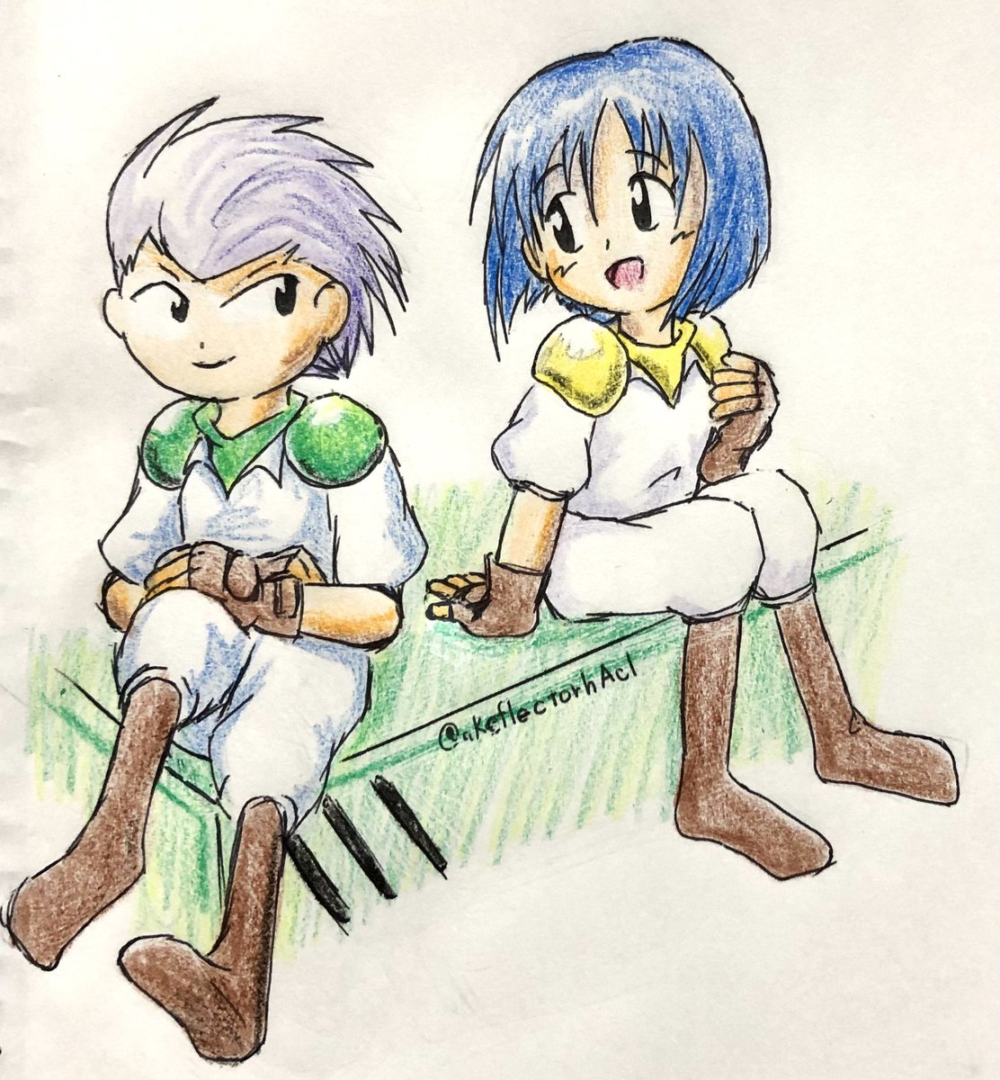 #今月描いた絵を晒そう
そんなないわ今月…
描くとなると時間かかるよとかそんな理由が重くのしかかって全然描けなくなった… 