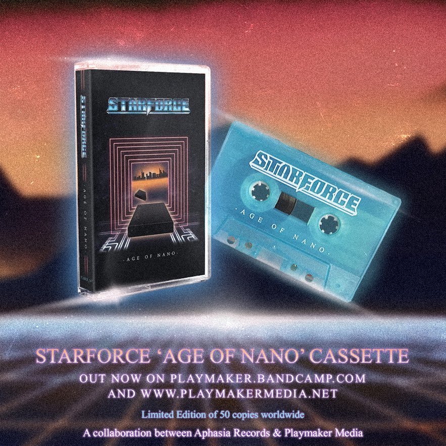 Aphasia Records (@aphasiarecords) on Twitter photo STARFORCE’s « Age of Nano » EP is out now on <a href="/PL4YM4KER/">Playmaker Media</a> !
playmaker.bandcamp.com
playmakermedia.net STARFORCE’s « Age of Nano » EP is out now on <a href="/PL4YM4KER/">Playmaker Media</a> !
playmaker.bandcamp.com
playmakermedia.net