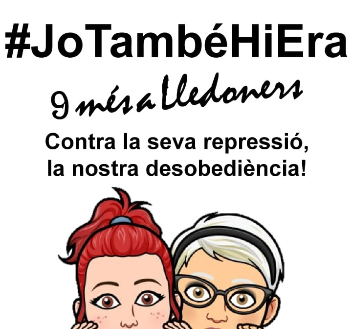 La @RepublikaValles i jo donem tot el suport i estima a les companyes @NouLledoners.

Perquè contra la seva repressió, la nostra desobediència.

#JoTambéHiEra #NosaltresTambéHiEram #AbsolucióEncausadesPerLaGene