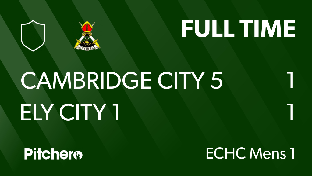 ElyHockeyClub's tweet photo. FULL TIME: Cambridge City 5 1 - 1 Ely City 1
#CAMELY #Pitchero
https://t.co/dcILOfVgL8 https://t.co/7d9svUtyla