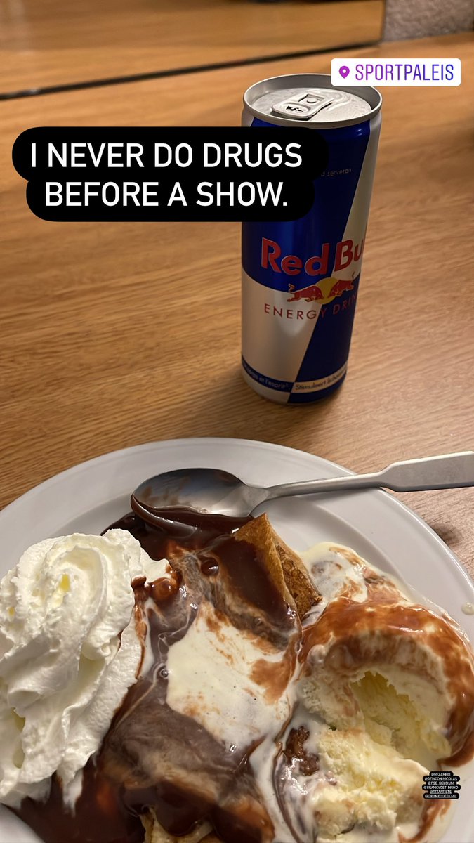 michaelschack's tweet photo. Ready & fueling up.
#regilive #sportpaleis
@Realregi @Qmusic_BE https://t.co/hMOo5c7HRP