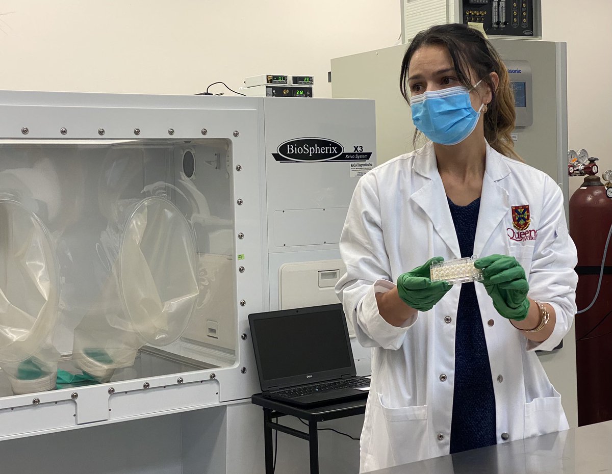 janephilpott's tweet photo. Thoroughly enjoyed another visit to see the inspiring researchers at @queensutime &amp; @QueensuCPU and to celebrate a $1 million gift from the W.J. Henderson Foundation &amp; the @QueensuDOM faculty physicians to support translational research. https://t.co/tagCzuW6mU