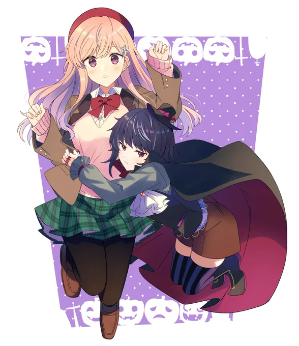 ✝️女子高生×ヴァンパイア🦇 #創作百合 