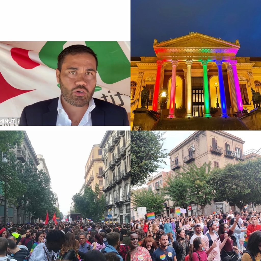 Daniele_Vella's tweet photo. A Palermo, insieme a tantissime persone, per ribadire ancora una volta che la battaglia per conquistare i propri diritti è una battaglia per cui vale la pena lottare ! 

#palermopride https://t.co/2DEPzrRoK9