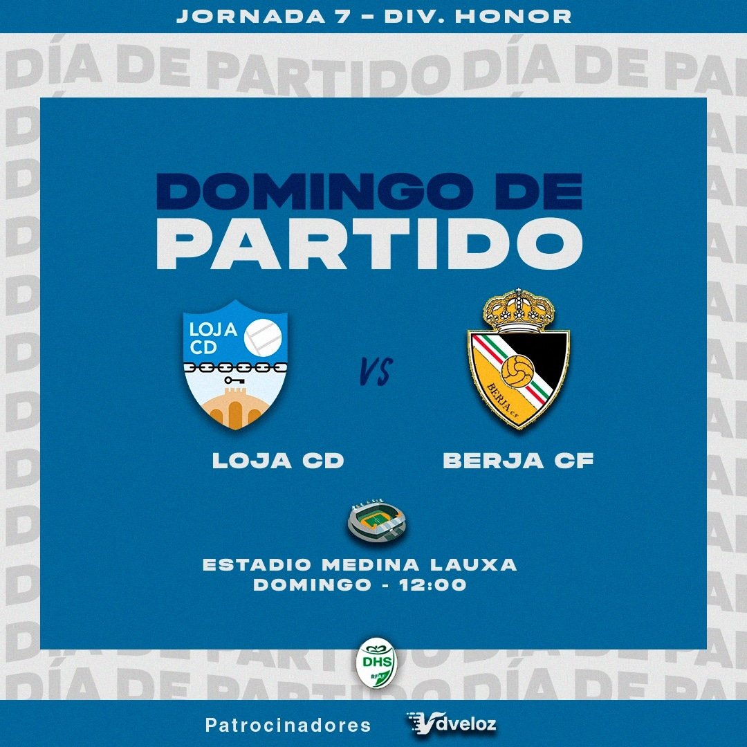 🤔 Que quién juega mañana domingo ❓

🔵 Tu equipo, el Loja CD. 

👉🏼 12h, Estadio Medina Lauxa. ¡Sumamos todos! 💙

#VamosLoja