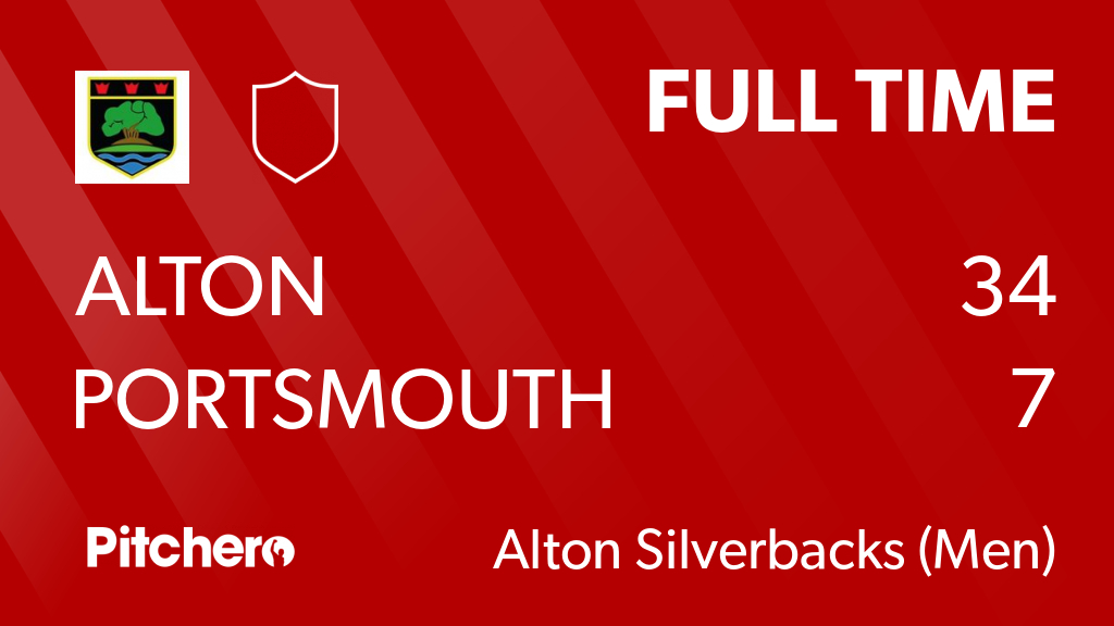 AltonRugby's tweet photo. FULL TIME: Alton 34 - 7 Portsmouth
#ALTPOR #Pitchero
https://t.co/XrCCIHtSIB https://t.co/xxSV2fXjSK