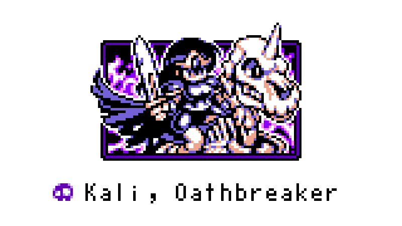 adamjmarin's tweet image. #octobit Day 30: Kali, Oathbreaker 💀