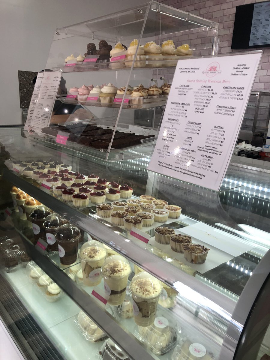 kickboxdiva's tweet photo. Grand opening of Queen Bakery Cafe!  Congratulations to the lovely ladies for bringing this black owned business to South Jamaica, Qns! #sweetsandtreats #grandopening https://t.co/L7uI8Vwb8t