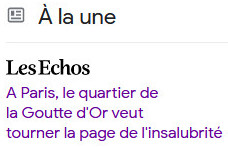LVMH en service commandé: La Mairie du 18e se paye Les Échos ou Bernard Arnault rachète la Goutte d'Or? cavegouttedor.wordpress.com/2021/10/30/pre… cc. <a href="/mairie18paris/">Mairie 18 Paris</a> <a href="/LVMH/">LVMH</a> <a href="/LesEchos/">Les Echos</a> <a href="/MaKindermans/">Marion Kindermans</a> <a href="/nicolasbarre_/">Nicolas Barré</a>  <a href="/AnruOfficiel/">ANRU</a> <a href="/SemSplPariSeine/">PariSeine</a> <a href="/iledefrance/">Région Île-de-France</a>
