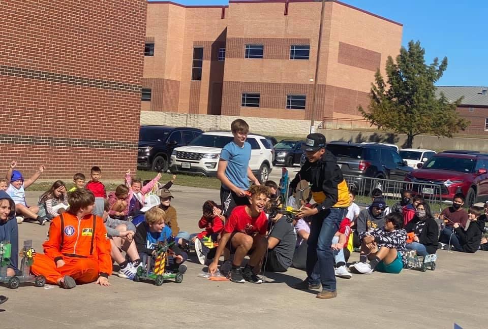 Joyful moments 😍 pull toy parade with robotics and PVE 3rd graders. Every day with three radically different STEM courses is hectic - but I love this position for the experiences we have the ability to create. <a href="/NisdCTE/">NISD CTE</a> <a href="/CTMSBulldogs/">Chisholm Trail Middle School</a>