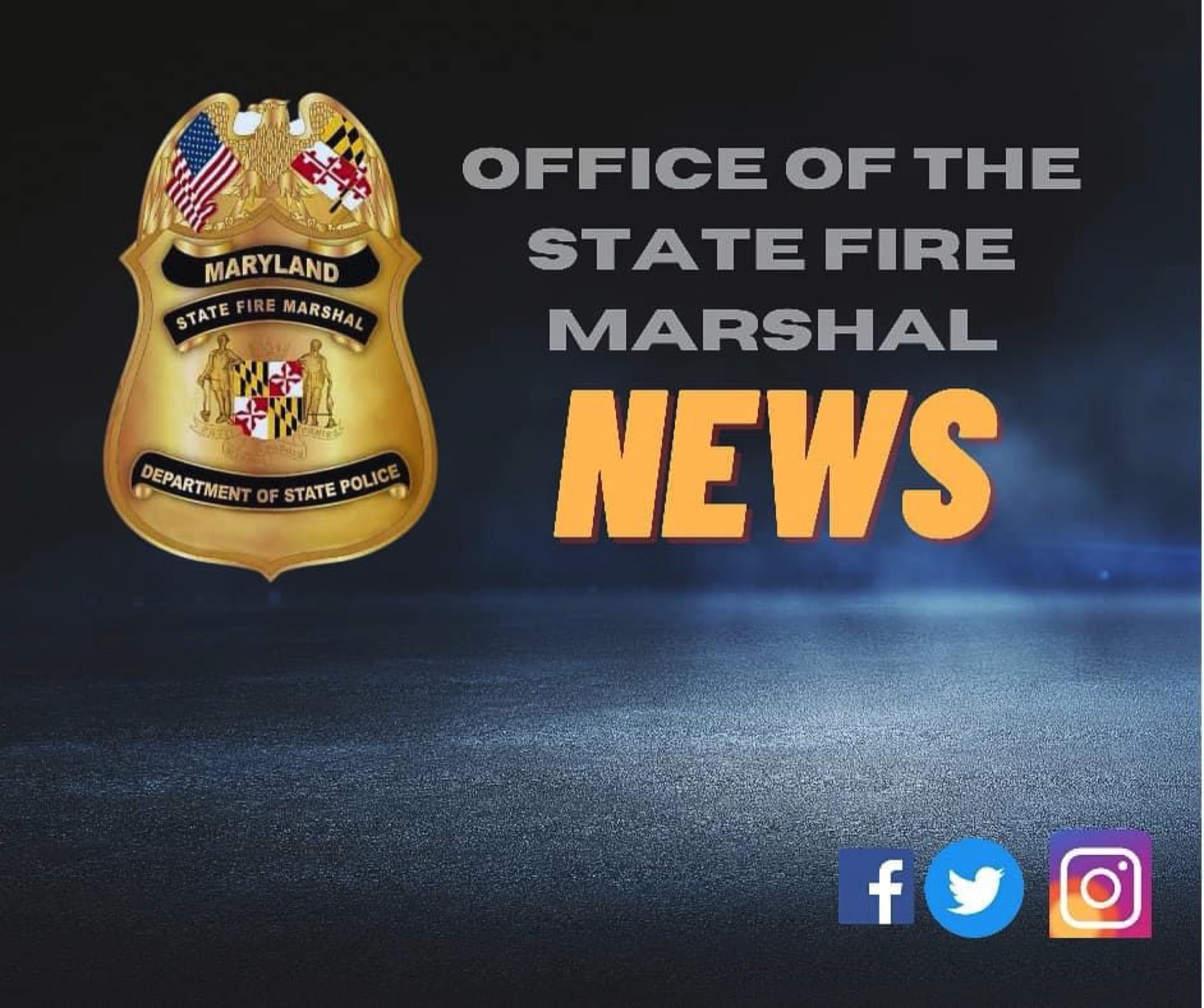 Maryland State Fire Marshal on Twitter "BREAKING FATAL FIRE Deputy