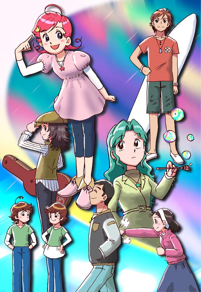#とにかくワチャーッと集合してる絵を晒す見た人もやる 
意味合い違うかもだけど最近あまり描かないので過去のわりかし集合絵のコメットさん☆ 
