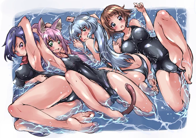 #とにかくワチャーッと集合してる絵を晒す見た人もやる 