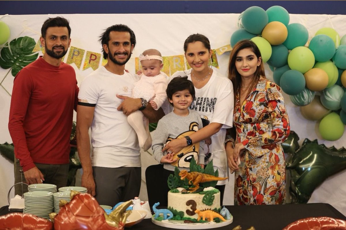 realshoaibmalik's tweet photo. - Good time spent with family &amp; friends on Izhaan's 3rd birthday celebrations. Thankyou all for joining and making it more special for us ❤️ #HappyBirthdayIzhaan https://t.co/VaRLcCnguB