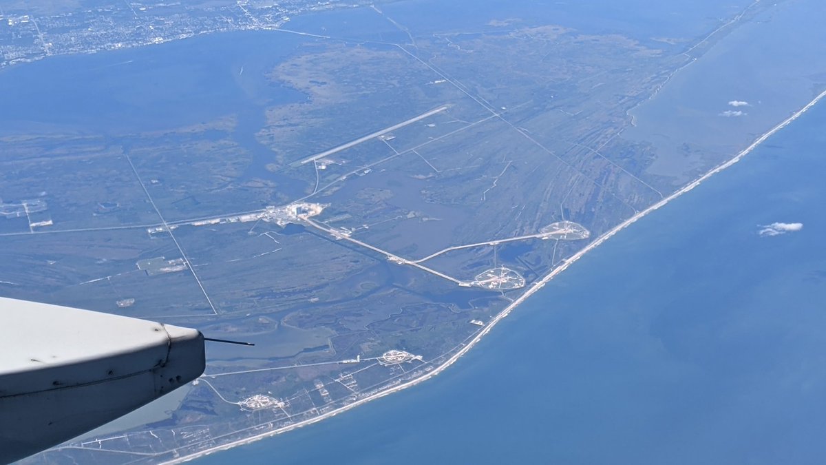 The one and only Cape Canaveral from above #NASA #Florida