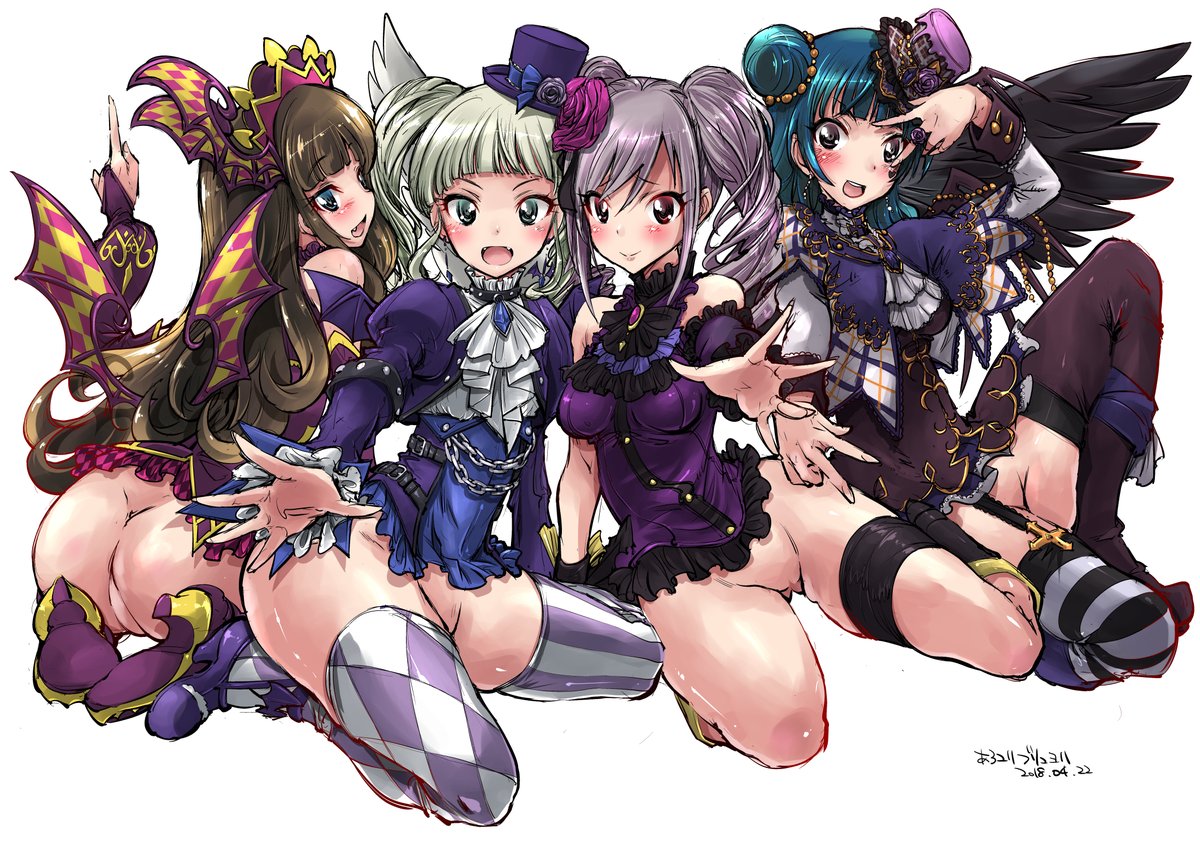 #とにかくワチャーッと集合してる絵を晒す見た人もやる