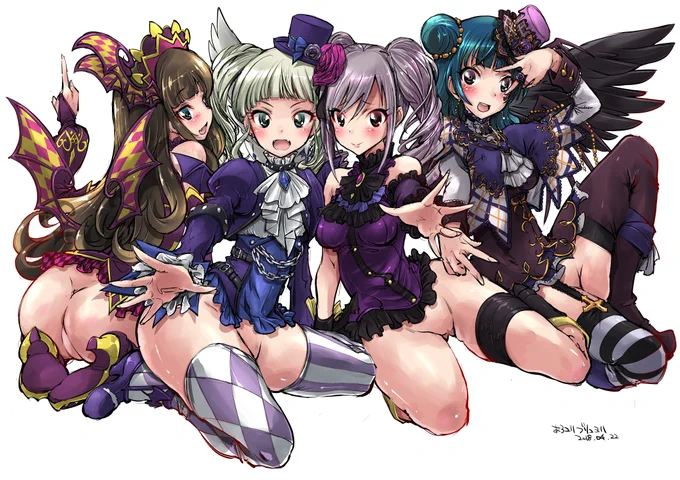 #とにかくワチャーッと集合してる絵を晒す見た人もやる 