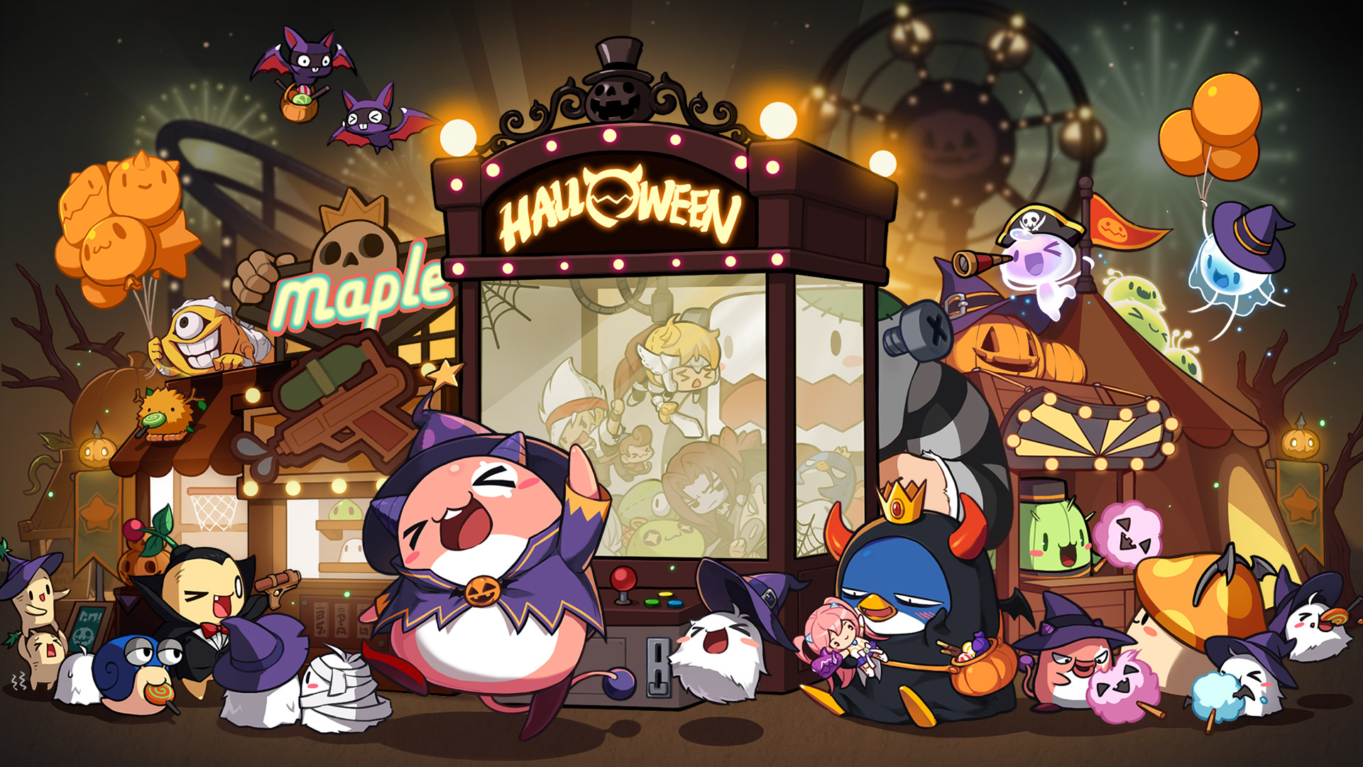 Thought you guys might enjoy my desktop background  rMaplestory