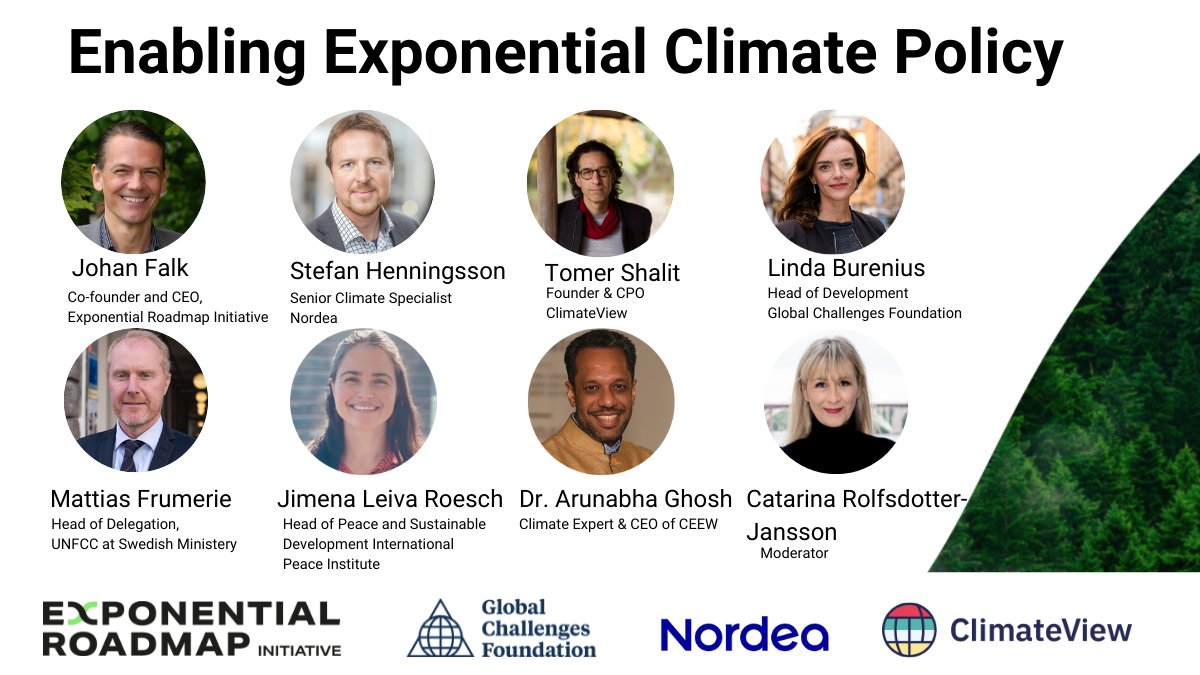 How can we enable exponential scaling of climate action through policy and governance? Tune in on November 5th, 14:15-15:00 GMT. Register for more information: eventbrite.co.uk/e/enabling-exp…

@ChallengesFnd @ClimateView @Nordea @BusinessSweden 

#COP26 #PioneerThePossible
