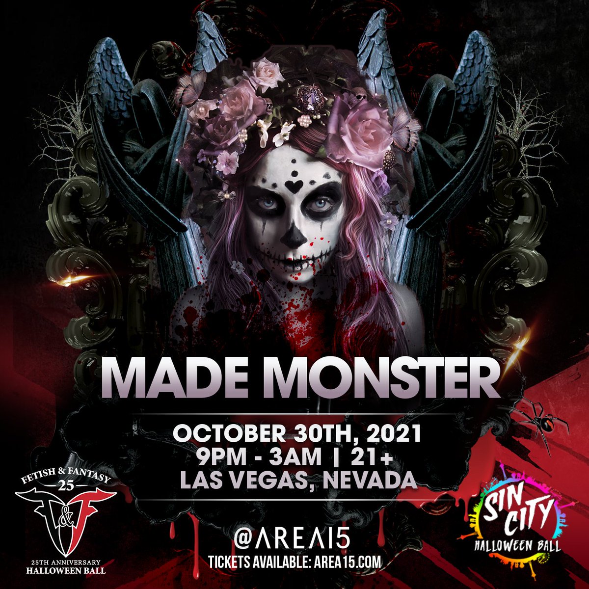 themademonster's tweet photo. Vegas!!!! Tonight we haunt @fetishfantasylv inside @AREA15official Do Halloween right with your favorite monsters 💀🤖 https://t.co/xvSZFsEvyh
