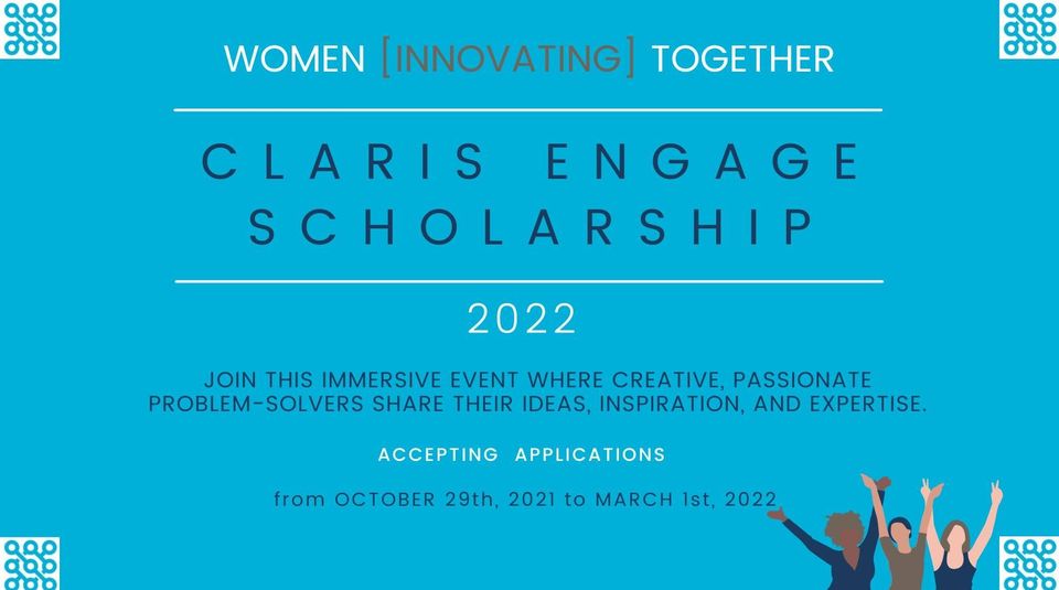 CodenceInc's tweet image. Wonderful scholarship opportunity for Women in the #ClarisCommunity. To learn more, visit: conta.cc/3vVT4bV

#FileMakerDevelopers #WomenInTech