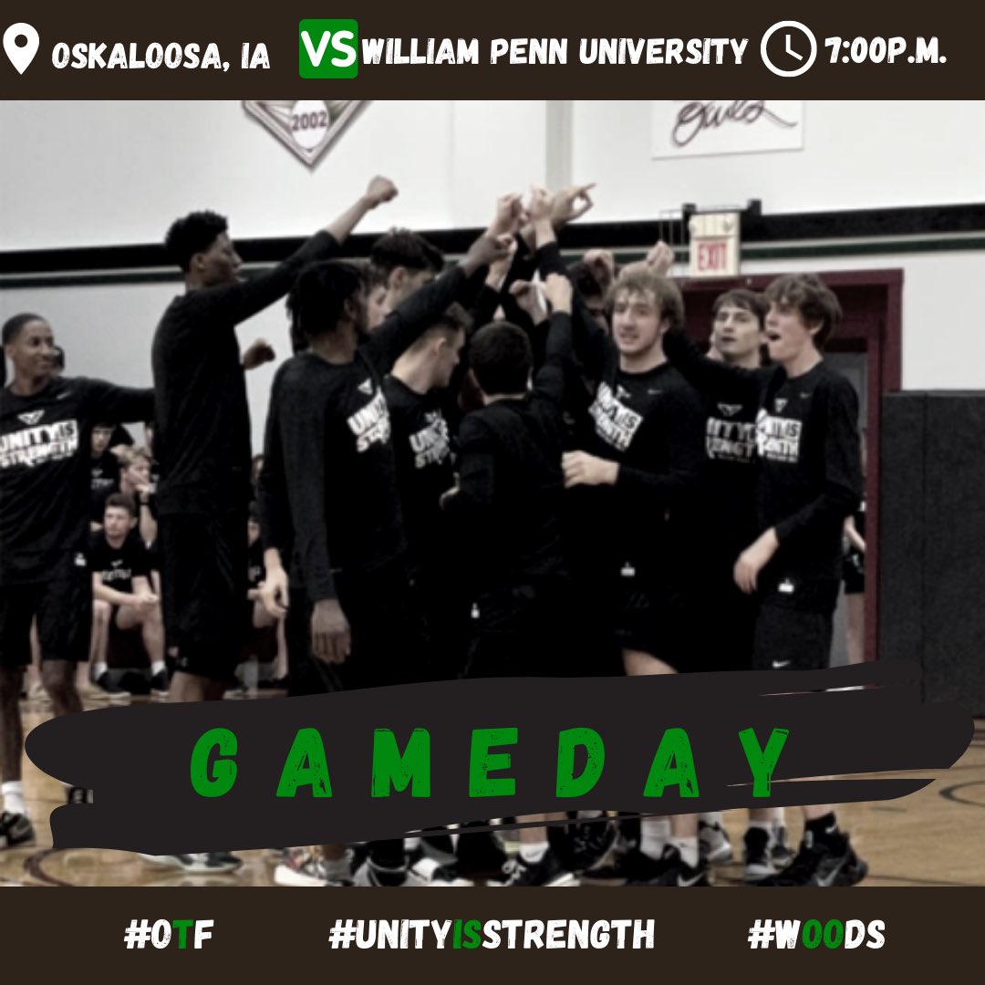 wwuowlsMBB's tweet photo. Game Three against #4 Ranked William Penn! Another tough test and great opportunity to show what we are capable of 💪 
Livestream 📺: https://t.co/r1qu0nIQBz https://t.co/wBXQim7FNQ