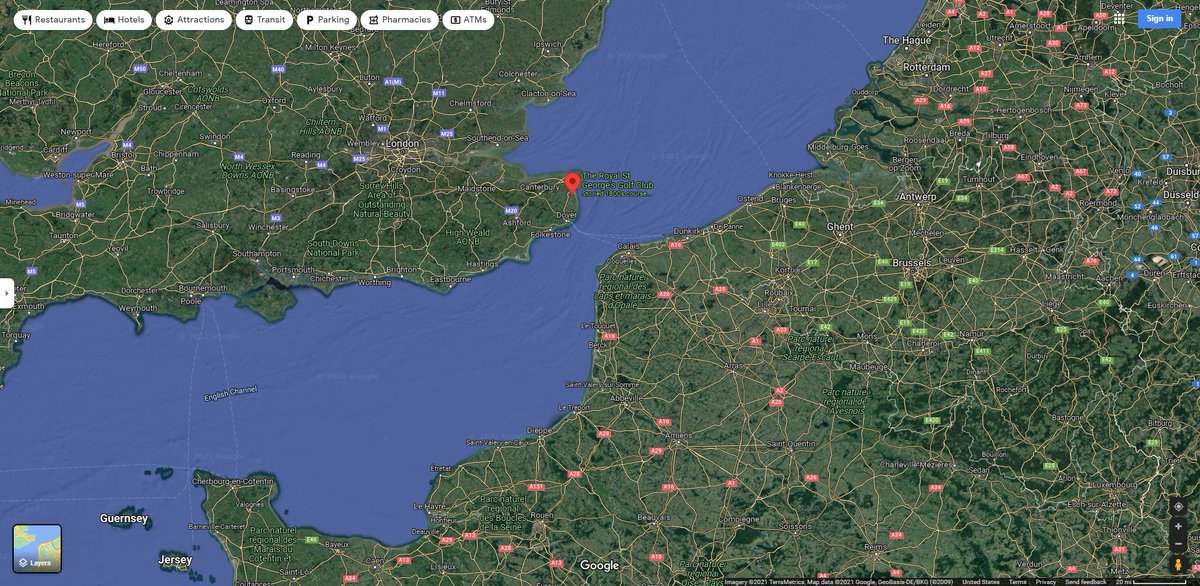 Oh we love us some Royal St. George's Golf Club and that area of England East of London and right up against English Channel!  Where @collin_morikawa won @TheOpen in 2021! https://t.co/LsJ0PPrVxG https://t.co/G3Fy9OpzEb